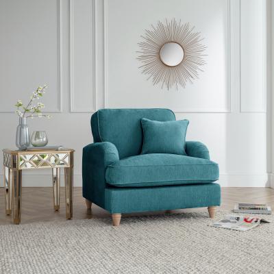 Manhattan Emerald Fabric Armchair