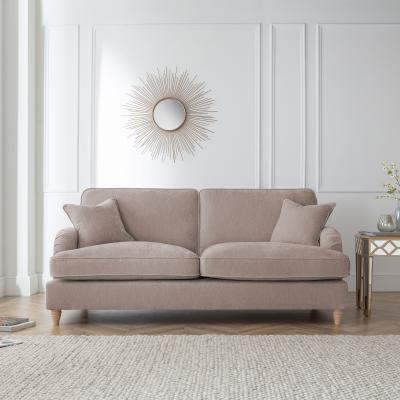 Manhattan Putty Fabric 3 Seater Sofa