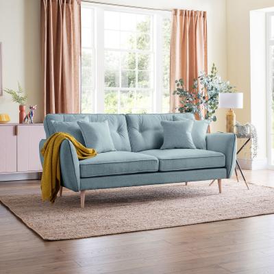 Kendal Lagoon Fabric 4 Seater Sofa