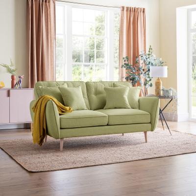 Kendal Lichen Fabric 3 Seater Sofa