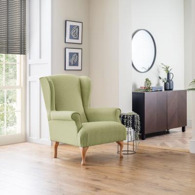 Linnet Sage Fabric Accent Chair