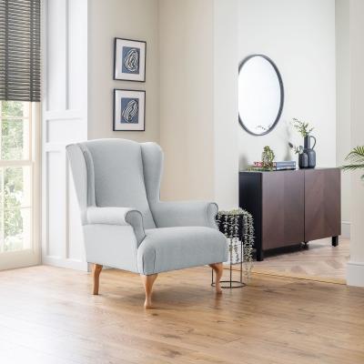 Linnet Dove Grey Fabric Accent Chair