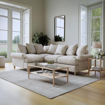 Narva Clay Fabric 1 Corner 2 Sofa