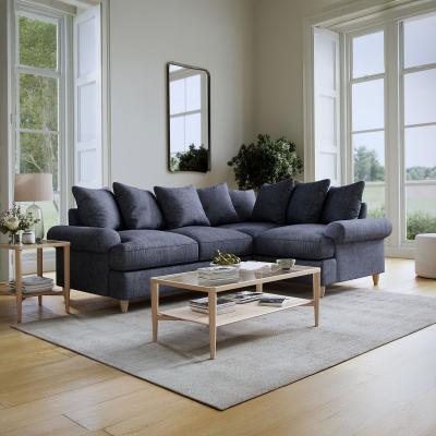 Narva Denim Fabric 2 Corner 1 Sofa