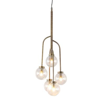 Libra Wellesley Globe Five Lamp Pendant