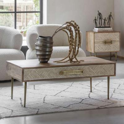 Libra Linden Mango Wood 1 Drawer Coffee Table
