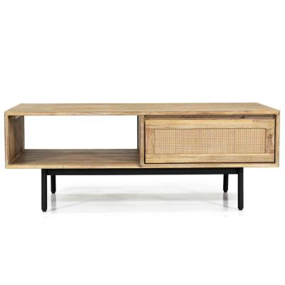 Libra Maddox Acacia Wood 1 Drawer Coffee Table