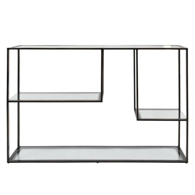 Libra Deveraux Glass And Bronze Console Table