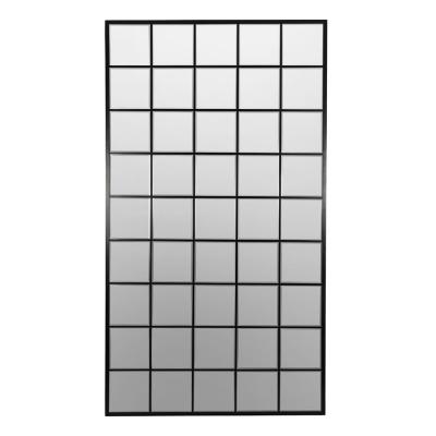 Libra Blakely Black Window Mirror - 100cm x 180cm