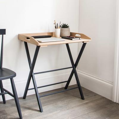 Clockhouse Desk Tray Carbon And Natural Oak