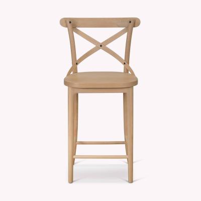 Ferndale Cross Back Bar Stool Natural