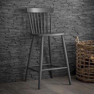 Spindle Bar Stool Carbon