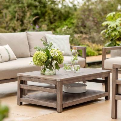 Sandridge Outdoor Rectangular Coffee Table Natural Acacia Wood