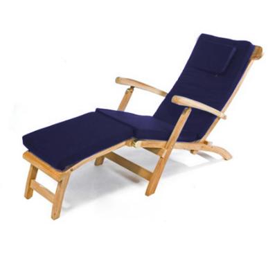Toddington Outdoor Steamer Chair With Cushion Blue