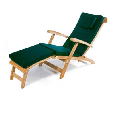 Toddington Outdoor Steamer Chair With Cushion Green
