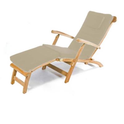Toddington Outdoor Steamer Chair With Cushion Natural