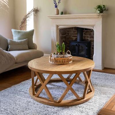 Oxhill Coffee Table Round Natural Reclaimed Pine