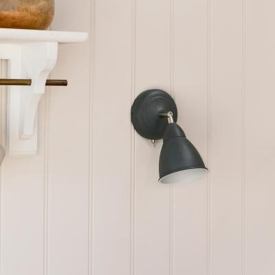 Harlaxton Wall Light Carbon Steel