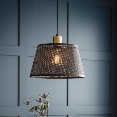 Curzon Pendant Light In Black Steel