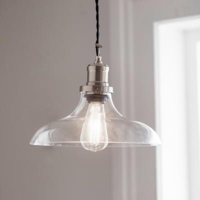 Hoxton Pendant Light Large Satin Nickel