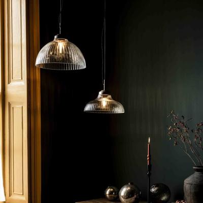 Fovant Glass Pendant Light Large Antique Bronze