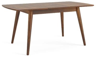 Harley Dark Wood 4 6 Seater Butterfly Extending Dining Table 120cm 165cm