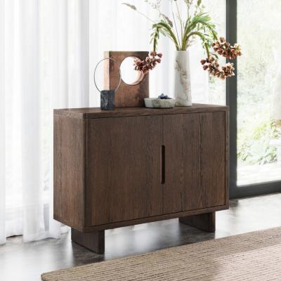 California Dark Oak 2 Door Small Sideboard 105cm