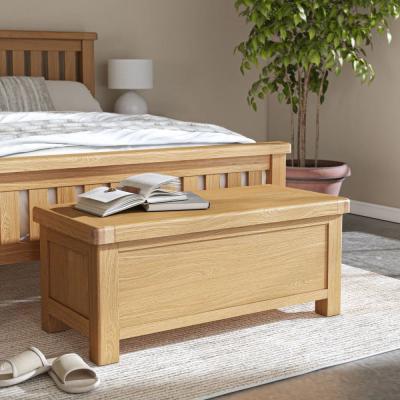Normandy Oak Storage Blanket Box