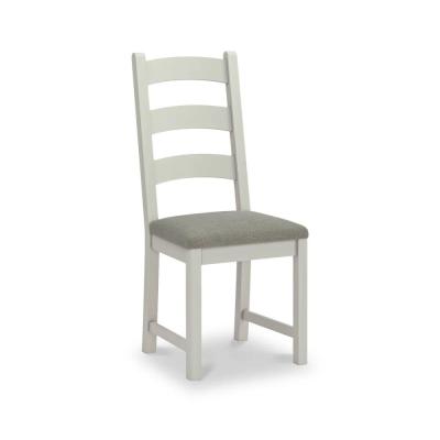2 X Salcombe Grey Oak Ladder Back Dining Chair