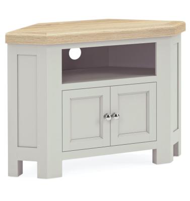 Salcombe Grey Oak 100cm Corner Storage Tv Unit