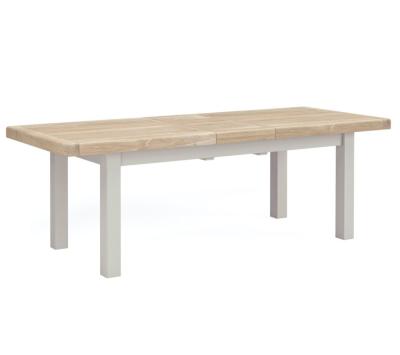 Salcombe Grey Oak 810 Seater Large Extending Dining Table 200cm245cm