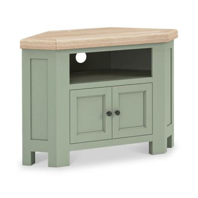 Salcombe Sage Oak 100cm Corner Storage Tv Unit
