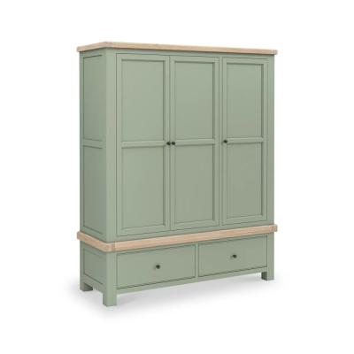 Salcombe Sage Oak 3 Door Triple Wardrobe