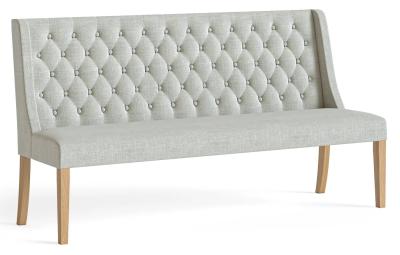Normandy Beige Fabric Button Back Sofa