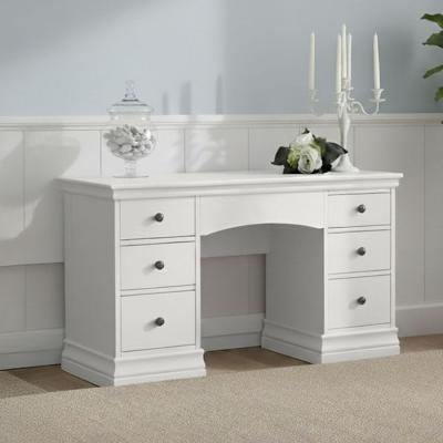 Bordeaux Double Dressing Table - 6 Drawer - Cotton