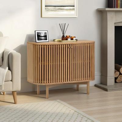Soho Small Sideboard - 2 Door - Slatted - Oak
