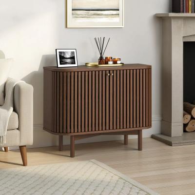 Soho Sideboard - 2 Door - Slatted Small - Dark Oak
