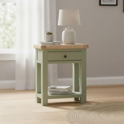 Salcombe Telephone Table - 1 Drawer - Sage Oak
