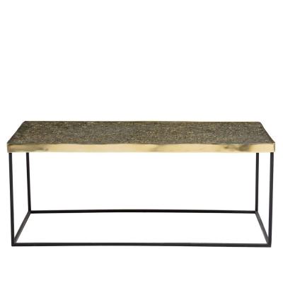 Akola Coffee Table - Glass and Gold