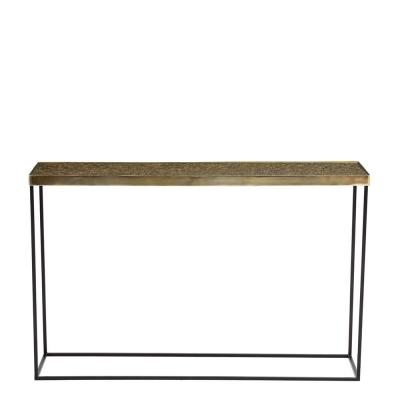 Akola Console Table - Glass and Gold