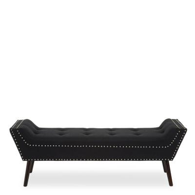 Alea Hall Bench - Black Fabric
