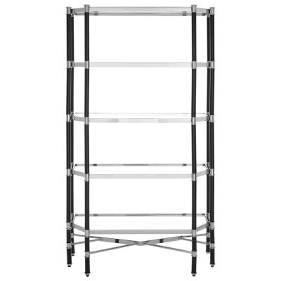 Allessi Shelving Unit - Clear Glass and Chrome - Large