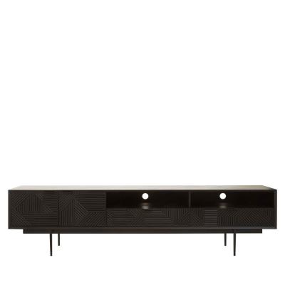 Jakara TV Unit - 2 Door - Black Wood