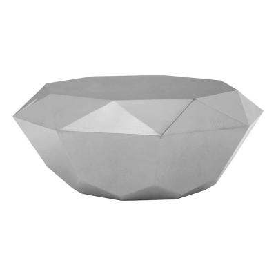 Allure Diamond Shape Coffee Table - Silver