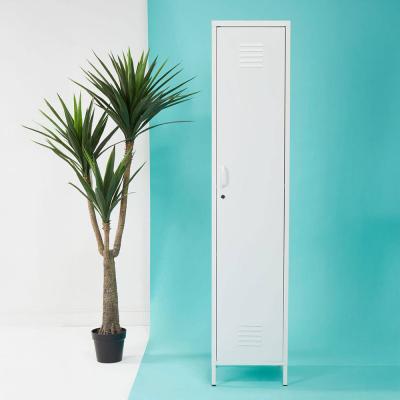 Academy Metal Tall Cabinet - 1 Door - White