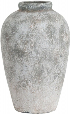 Hill Interiors Aged Stone Tall Ceramic Vase