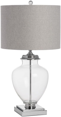 Product photograph of Perugia Glass Table Lamp from Choice Furniture Superstore