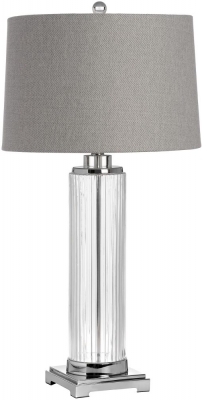 Product photograph of Roma Glass Table Lamp from Choice Furniture Superstore