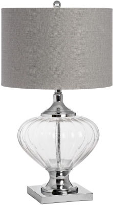 Product photograph of Verona Glass Table Lamp from Choice Furniture Superstore