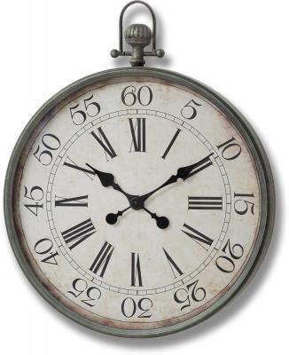 Hill Interiors Pocket Watch Wall Clock 60cm X 75cm